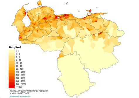 venezuela population density
